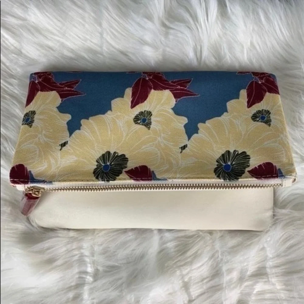 Rachel Pally Clutch, Floral and White